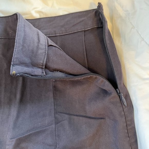 NWT Womens Size 12 J. Crew Pleated Navy Blue Mini Skirt - Picture 4 of 5